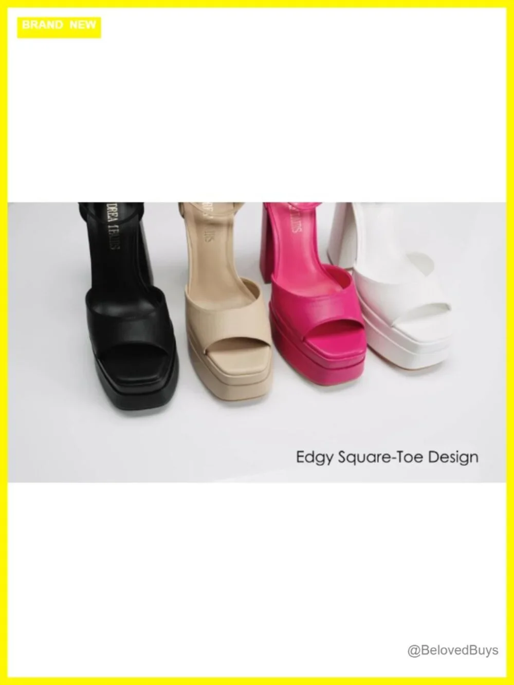 DREAM PAIRS Womens Platform Chunky Heel Sandals Square Toe Ankle Strap Non-Slip
